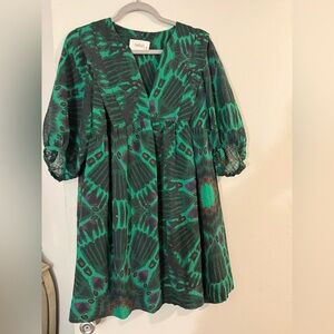 Ba&sh Green and Purple Dress